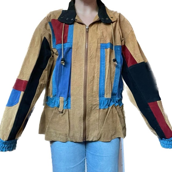 Vintage Don’t Stop Leather Jacket size L - Picture 3 of 6